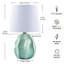 Ensemble de lampe de table en céramique 13,5 "-1996017579