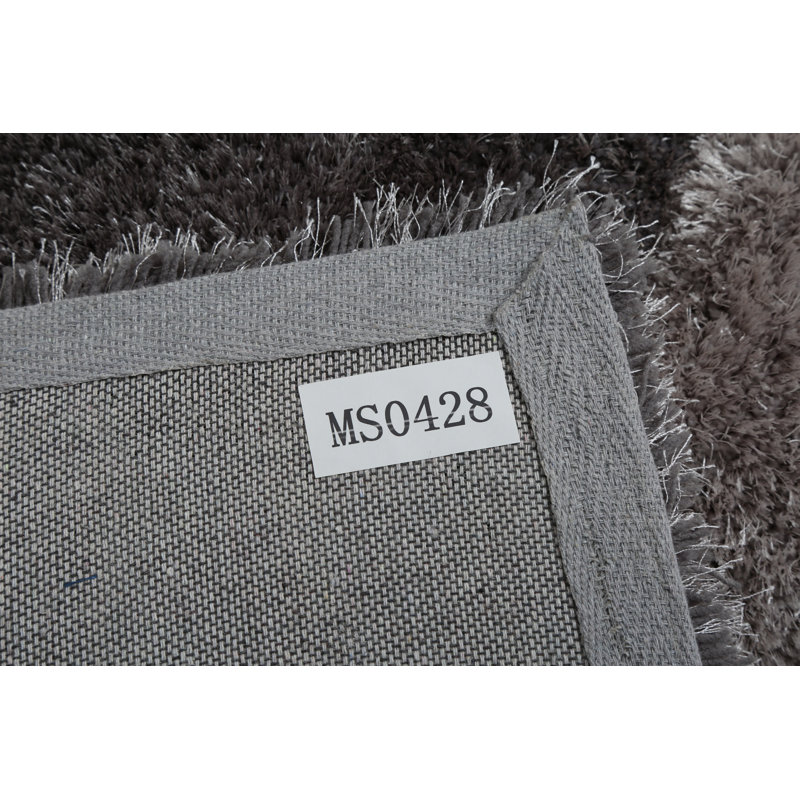Thionville Shag Purple/Grey Shag Area Rug, Runner 2'3" x 8'