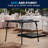 Foldable Card Table with Vinyl Table Top - Portable Game Table