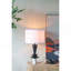 Lampe de table en aluminium D15x26,7" avec deux disques décoratifs différents et abat-jour (assemblage de l'abat-jour requis)-1846583399