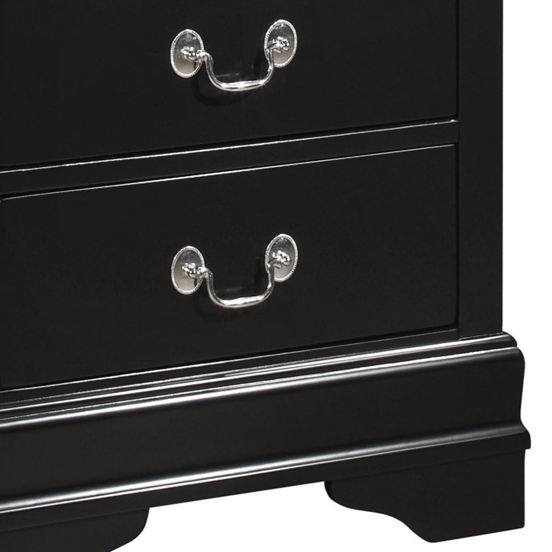 Buckeys 21'' W Solid Wood Nightstand, Black