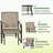 3-Piece Outdoor Glider Set With Coffee Table-1173303148