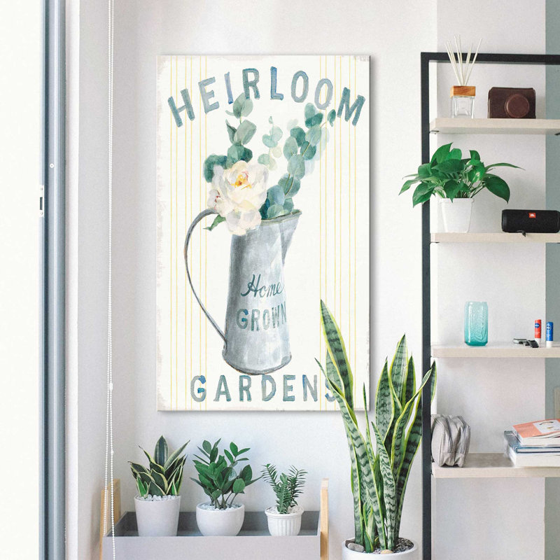 Floursack Home V - impression, Toile tendue, H 48 po x l 28 po x P 1,5 po
