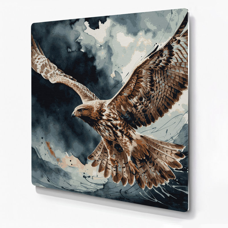 Art mural en métal oiseaux, H 144 po x l 144 po x P 0,05 po