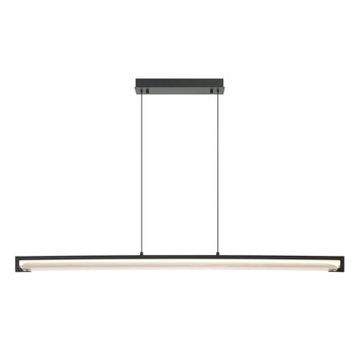 Neoness, Chandelier, 50", Matte Black, Clear Glass