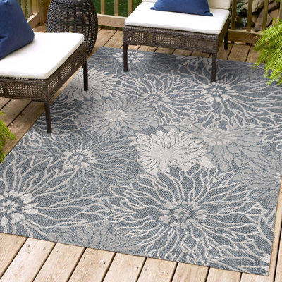 Tapis bleu marine / gris Jarien