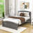 Urita Twin Size Platform Bed with Headboard-50916477