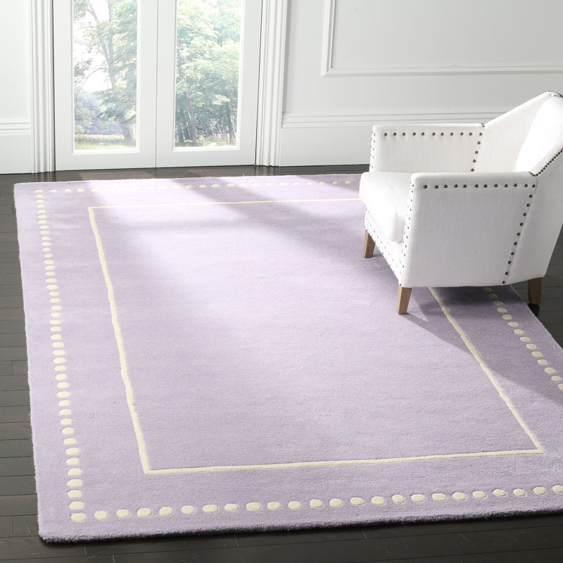 Cruz Hand Tufted Wool Solid Color Rug, Rectangle 4' x 6'