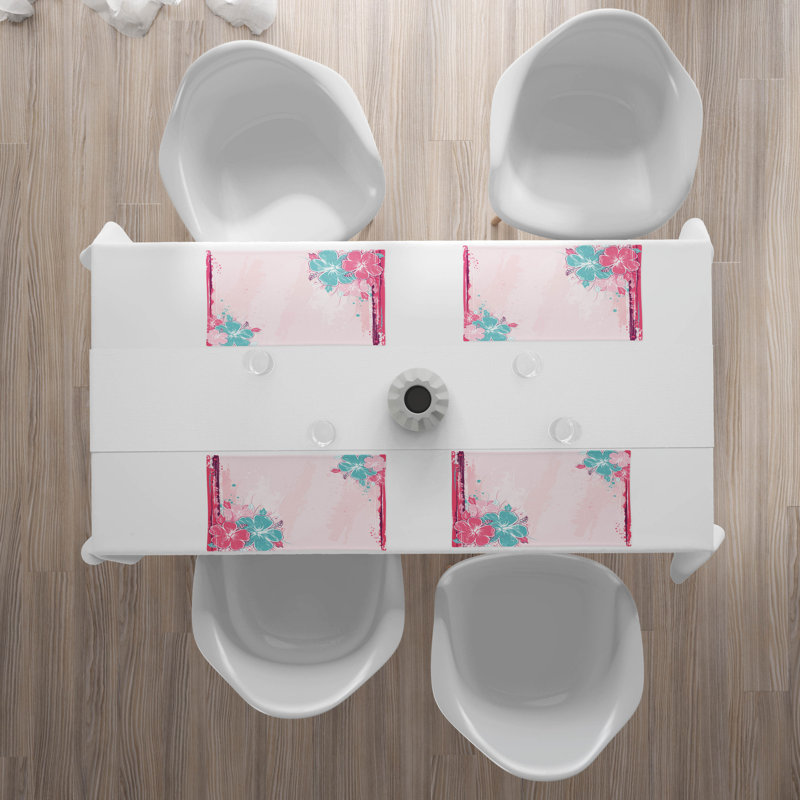 Polyester Floral Rectangle Placemat