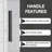 Étoile 44"-48" W x 76" H Frameless Single Sliding Shower Door with Soft-Closing and Clear Tempered Glass-99354110