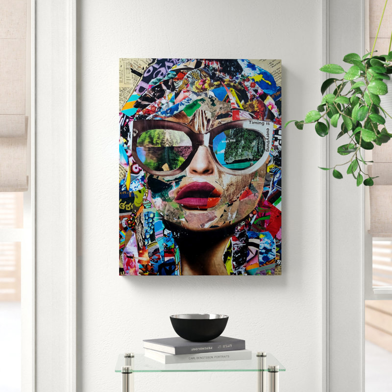 « Timing is Everything » par Oliver Gal - reproduction d'art graphique encadré sur toile, H 45 po x l 30 po, Toile tendue