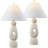 Henge 28" Organic Minimalist Textured Resin/Metal Stacked LED Table Lamp-1708893660