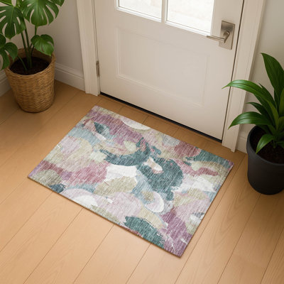 Tapis abstrait lavable à la machine Premium Mouton