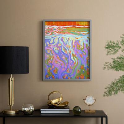 FLORAL Series DLXXXII  -Premium Framed Print -Ready to Hang - No Nails Required