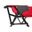 Chaise rouge avec porte-gobelet, support de 250 lb, pliable pour l'extérieur, le camping et le jardin-134219124