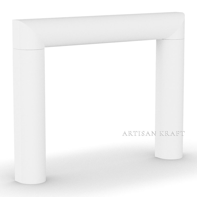 Encadrement de cheminée en pierre Aspen, Naturel / naturel, H 54 po x l 70 po x P 8 po