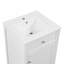 Meuble-lavabo de 20 po avec lavabo, armoire de salle de bain avec porte à fermeture douce, support de rangement et tablette réglable-2126160502