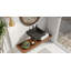 Lavabo de salle de bain mural carré en résine 18,8 po x 18,8 po Badeloft WT-06-S-MBLK-138403121
