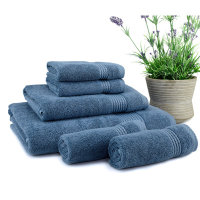 Adlena 6 Piece Turkish Cotton Towel Set