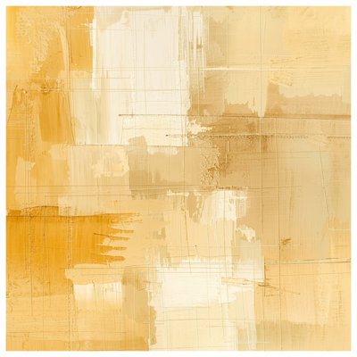 Beige Abstract Brushstrokes Comforter