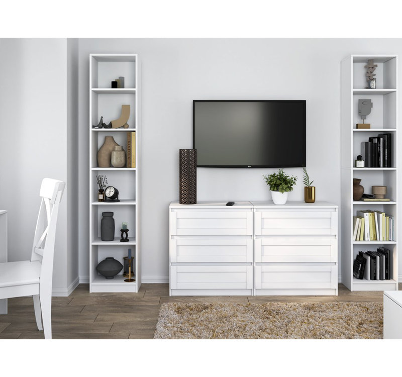 200cm H x 40cm W Particle Board Standard Bookcase