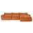 116'' Fully Compressed Sofa with Foam-1038893039