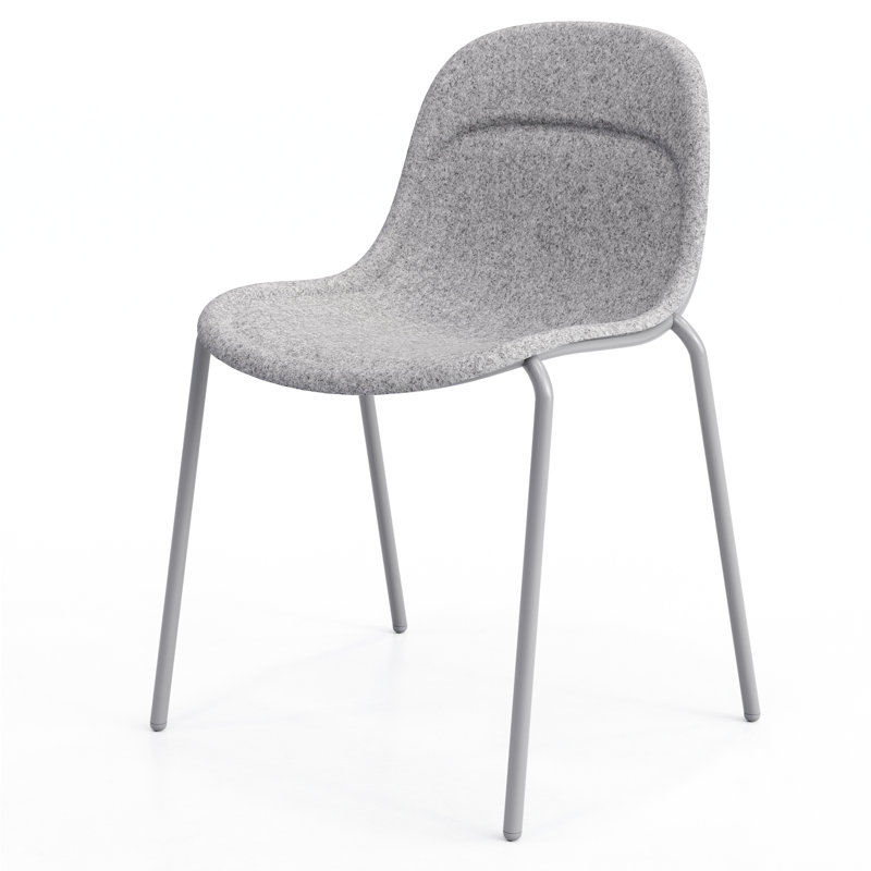 Chaise d'invité Vale, Gris, Argent