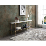 Lynk 72'' Marble Top Console Table