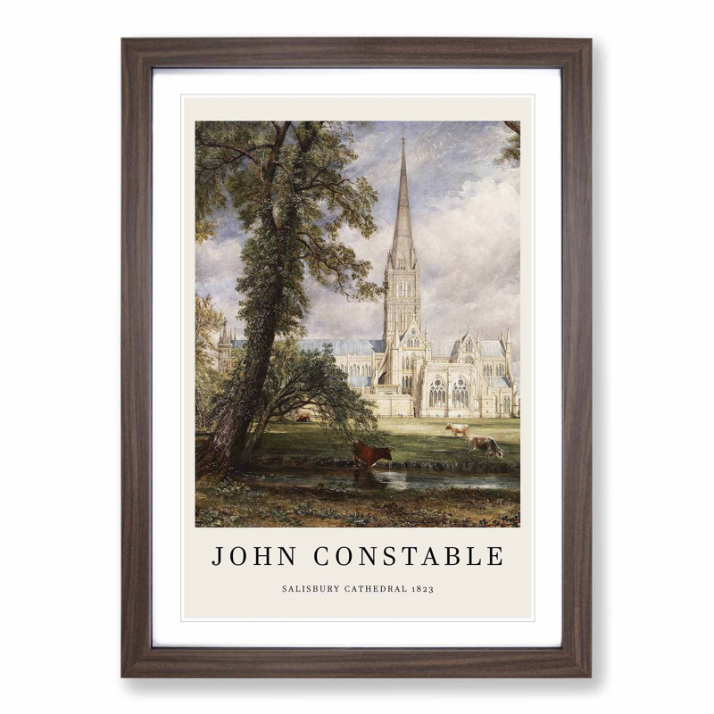 Salisbury Cathedral Vol.1 by John Constable - Picture Frame Graphic Art, 48cm H x 36cm W x 2cm D