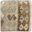 Repose-pieds rembourré rétro fait à la main Kilim Casteel-1021410860