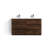 Chelsei 59'' Double Bathroom Vanity with Plastic Top-995120381