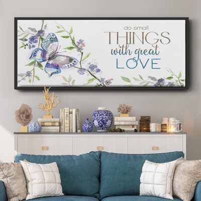 Petites choses, grand amour - toile encadrée