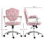Mignon chaise de bureau à domicile, chaise de bureau d'ordinateur avec capitonnage à boutons, VaniChair pivotant-1035681994-1010820932