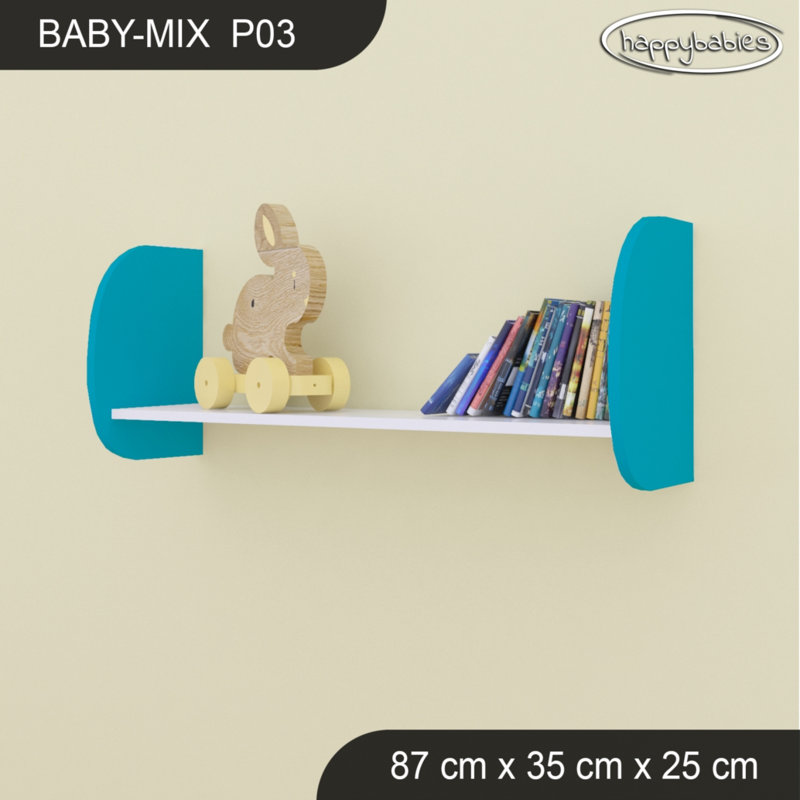 Plastic / Acrylic Industrial Pipe Shelves, 34cm H x 87cm W x 25cm D, White/Pink
