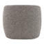 Chaise d'appoint, tweed brun et gris