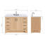 Freitas 48'' Solid Wood Single Bathroom Vanity-457616132-463623748-463623749