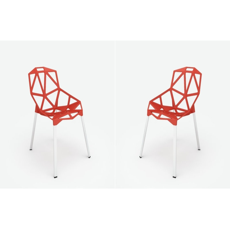 Chaise d'appoint Alaena, Rouge
