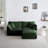 Chenille Two-Seater Sofa With 1 Footrest-606116661