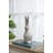 5.3X4.5X12.8" Weathered Cement Cream Rabbit Statue