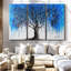 «Blue Moonlight Tree» sur toile-98978951