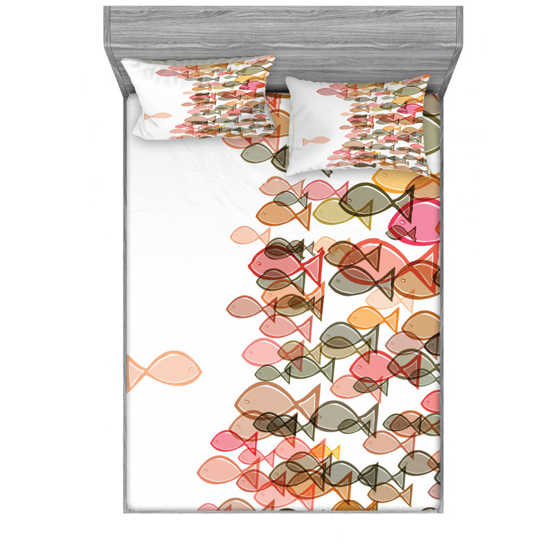 Microfiber Sheet Set, Queen Sheet Set with Fitted Sheet