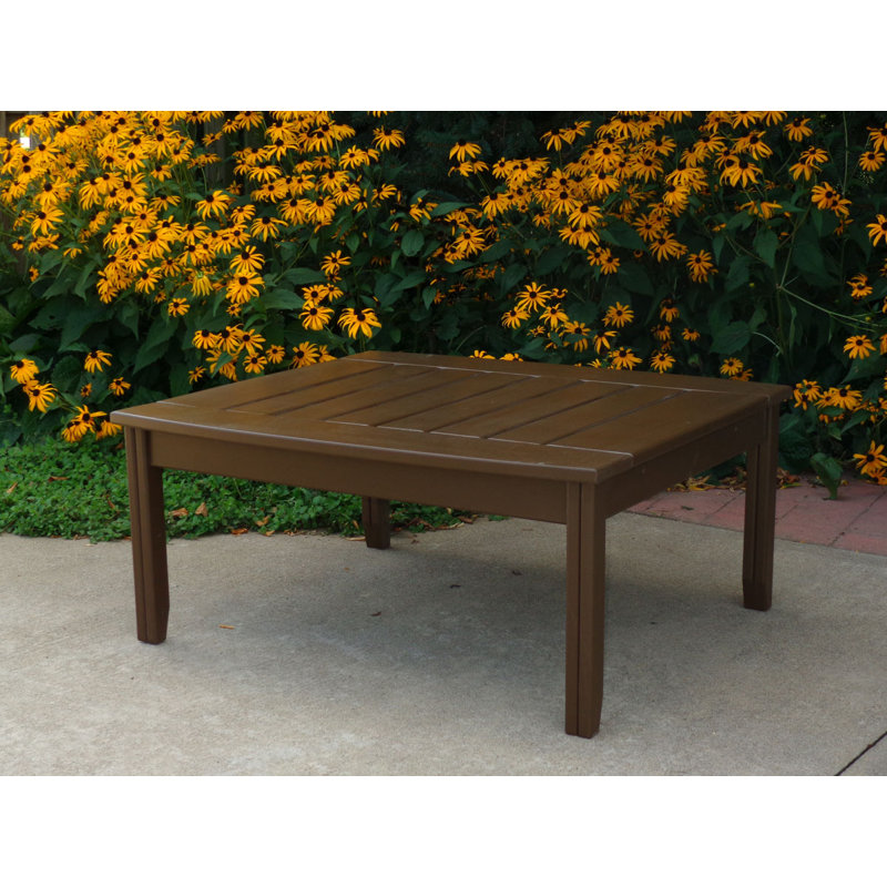 Table de conversation en bois massif Stiefel, Chocolat / Brun