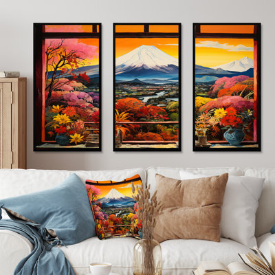 Montagne, Japon, vue sur la montagne, Mont Fuji 3 - Japon, art mural