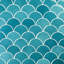 Highwater 5" Fish Scale Polished Ceramic Tile-813553265