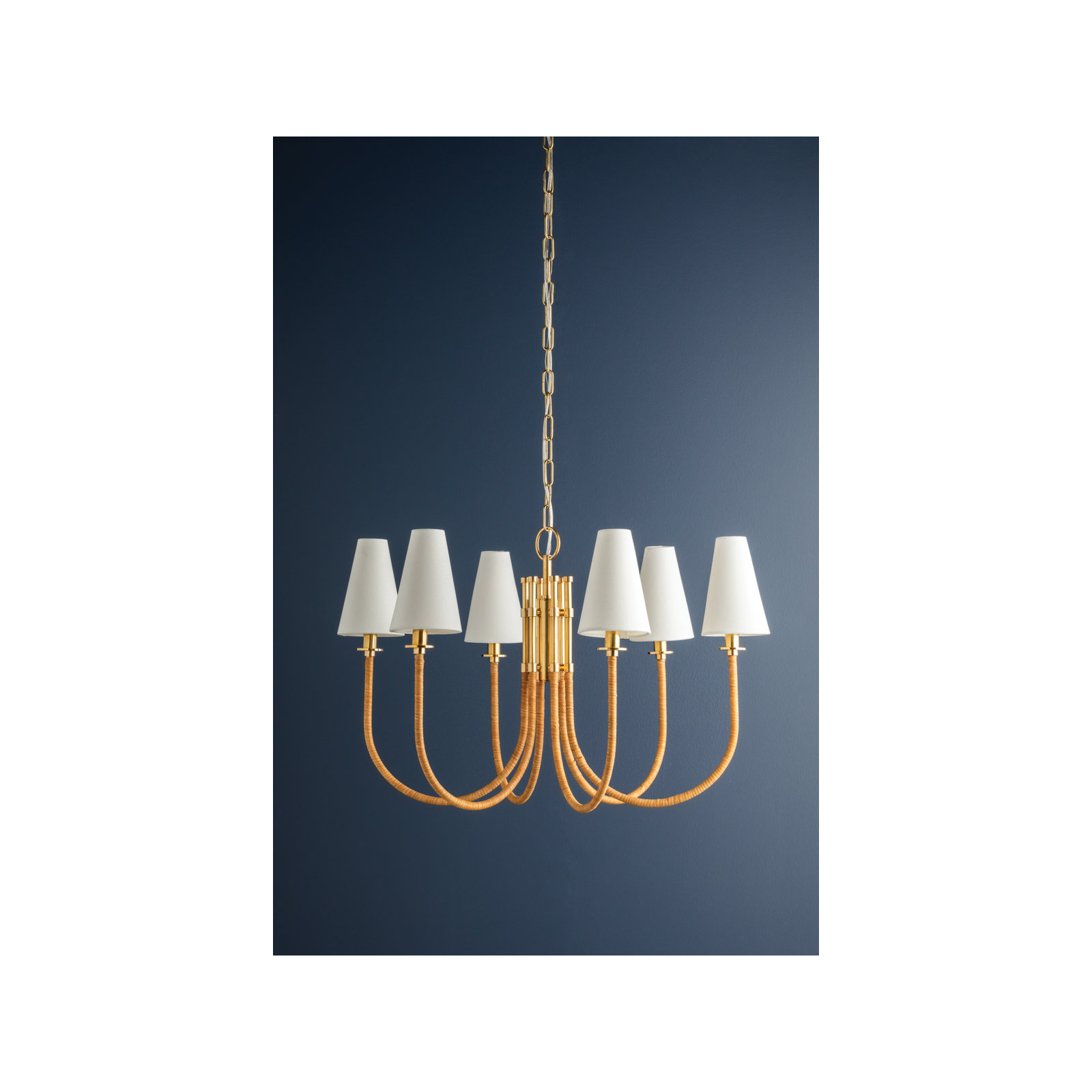 6 - Light Metal Chandelier