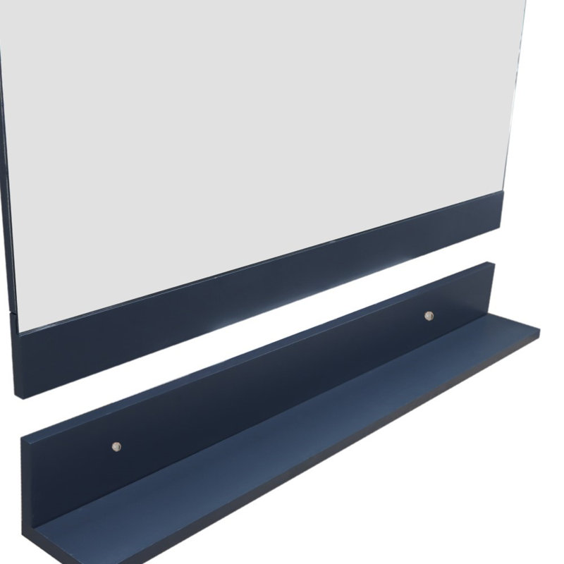 Miroir de salle de bain Aryian, Gris foncé