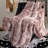 Ruched Faux Fur Throw