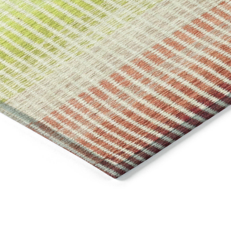 Machine Washable Indoor/Outdoor Chantille ACN2313 Stripes Rug, Rectangle 5' x 7'6"