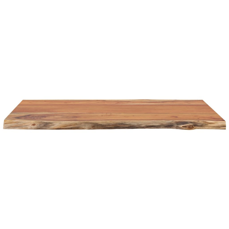 Alpen Home Table Top Rectangular Solid Wood, 2.5cm H x 80cm W x 60cm D, Acacia Wood