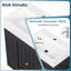 Meuble-lavabo de 20 po avec lavabo en céramique, armoire de rangement en bois avec tablette latérale et tiroir (noir)-95164967